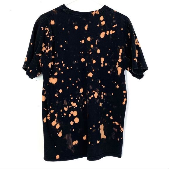 Adidas Go To Tee Black Custom Bleached Unisex - Picture 2 of 7